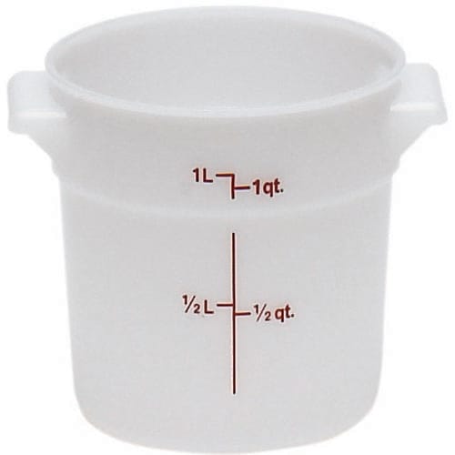 Cambro RFSCW12135 Camwear® Clear Round 12 Qt Storage Container