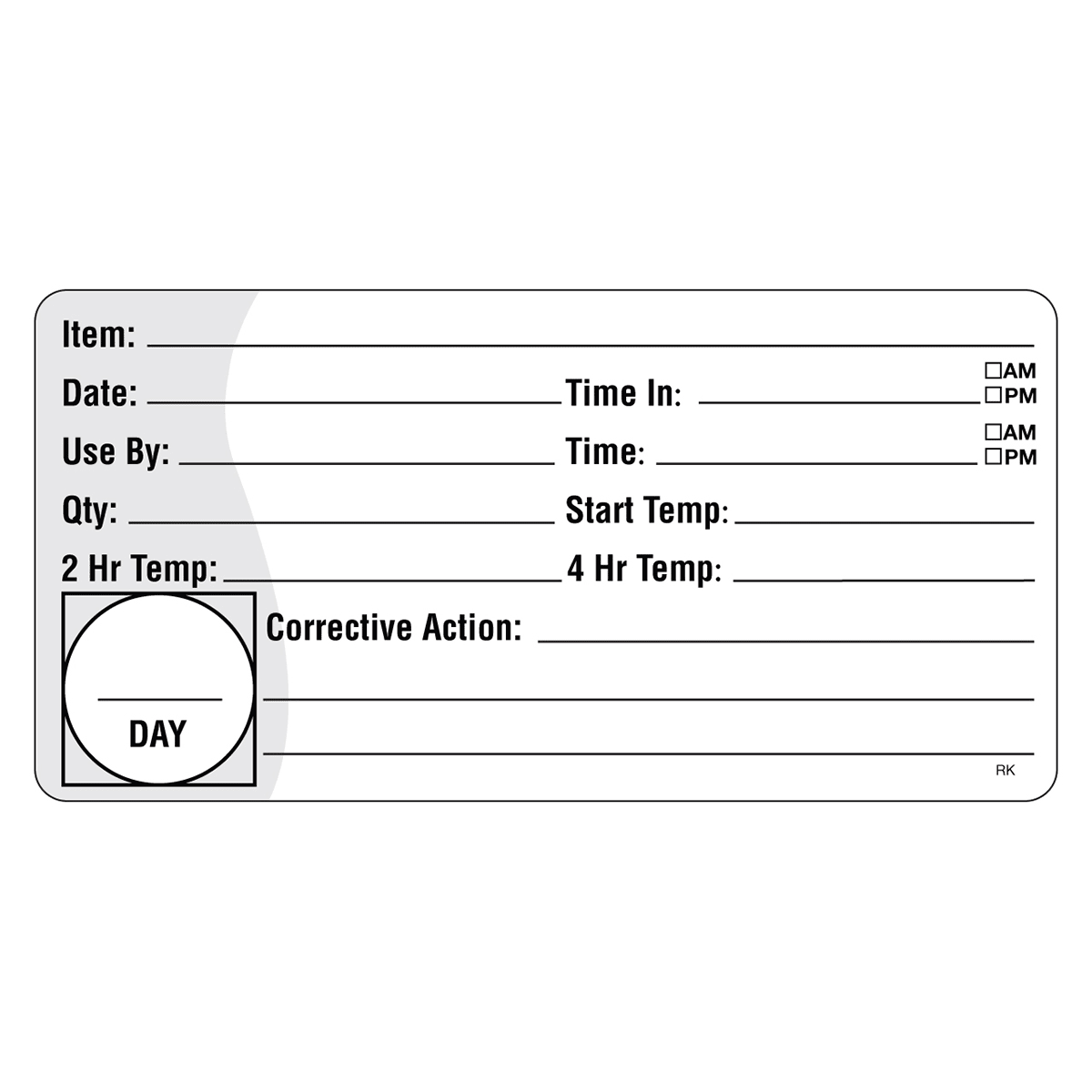 DayMark ReMark™ 2 x 4 Inch HACCP Label