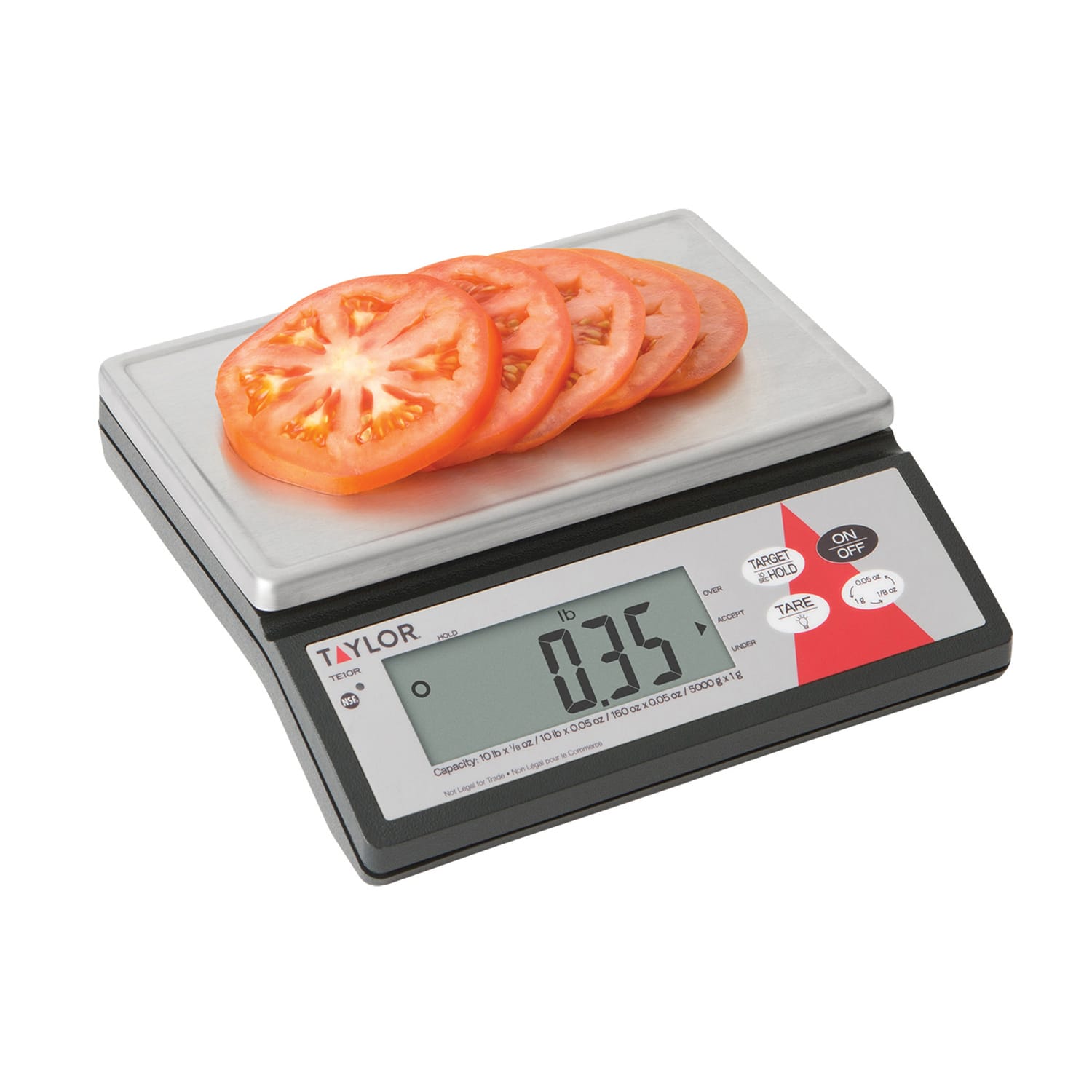 TE10R Digital 10 Lb. Portion Scale with S/S Platform