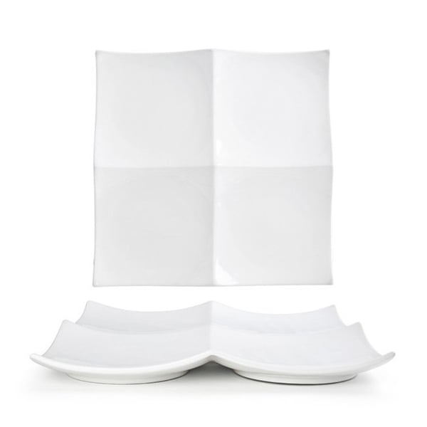 Front Of The House Porcelain 10 Inch Square Plate