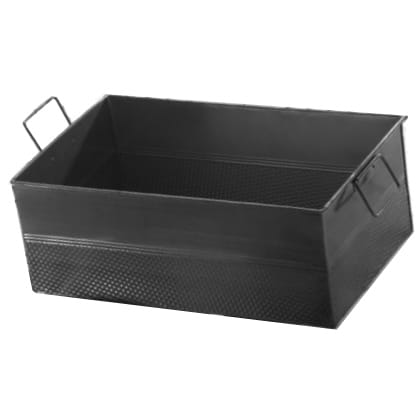 American Metalcraft Black Hammered Metal Beverage Tub
