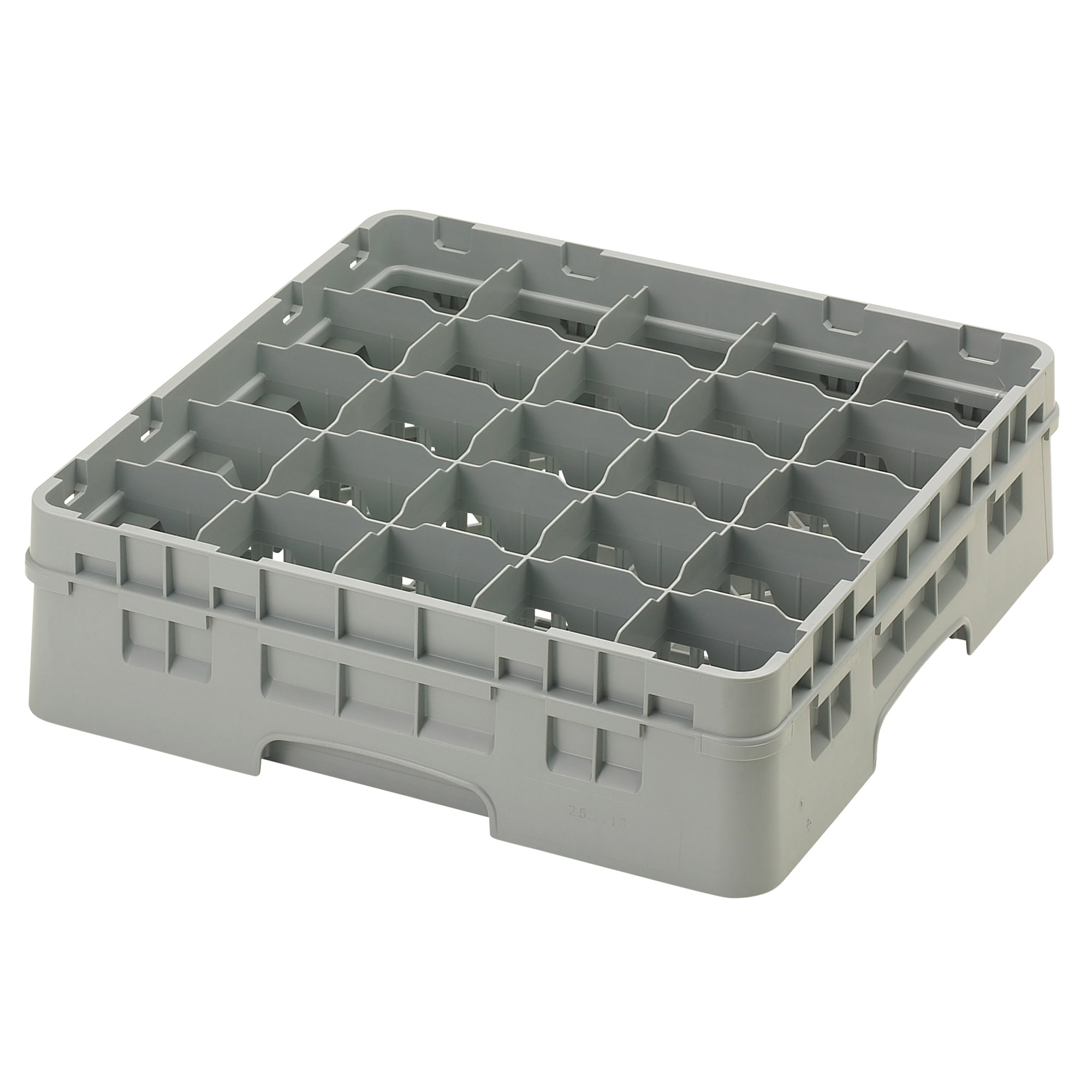 Cambro 25S418151 Camrack Soft Gray 25 Compartment Full Size Glass Rack
