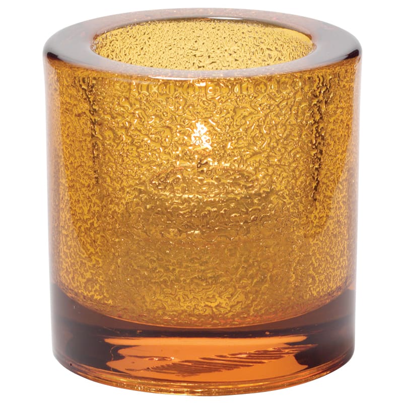 Hollowick® 5140AJ Amber Jewel Thick Glass Tealight Lamp