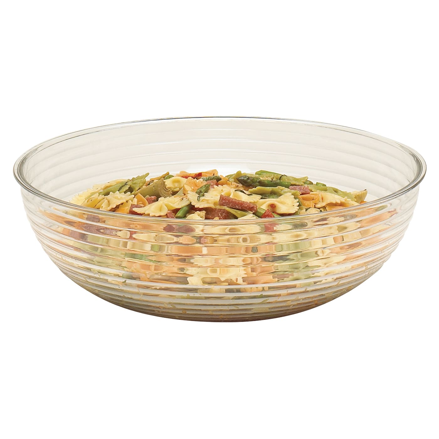 Cambro® RSB15CW135 Camwear® Clear 11.2 Qt. Round Ribbed Bowl