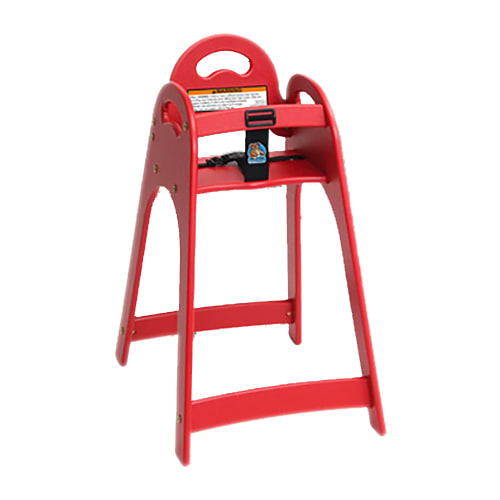 Koala Kare KB105-03 Designer Red High Chair with Rounded Top / Sides