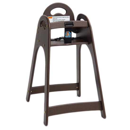 Koala Kare KB105-09 Designer Brown High Chair with Rounded Top / Sides