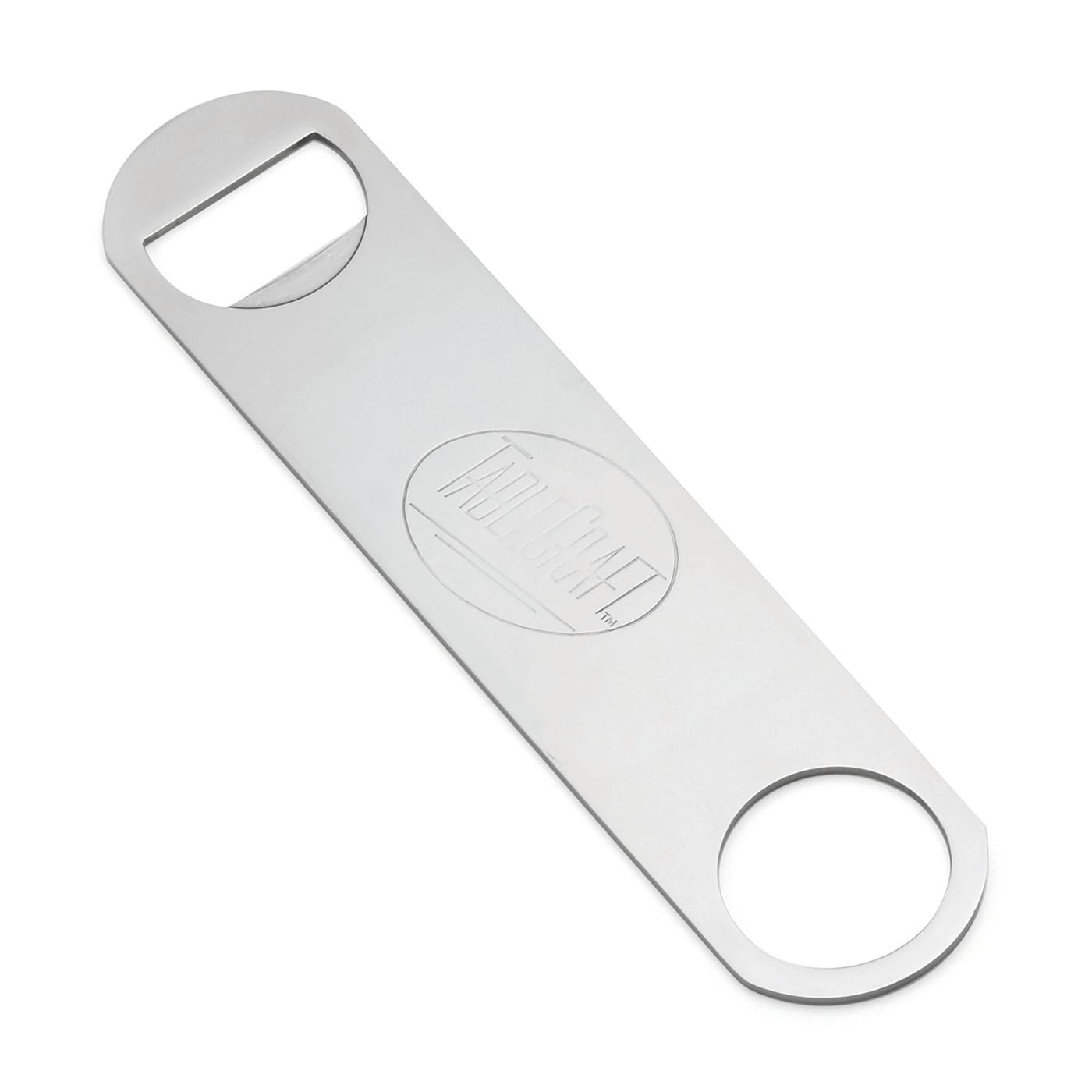 TableCraft 396 Stainless Steel 7 Inch Flat Bottle Opener