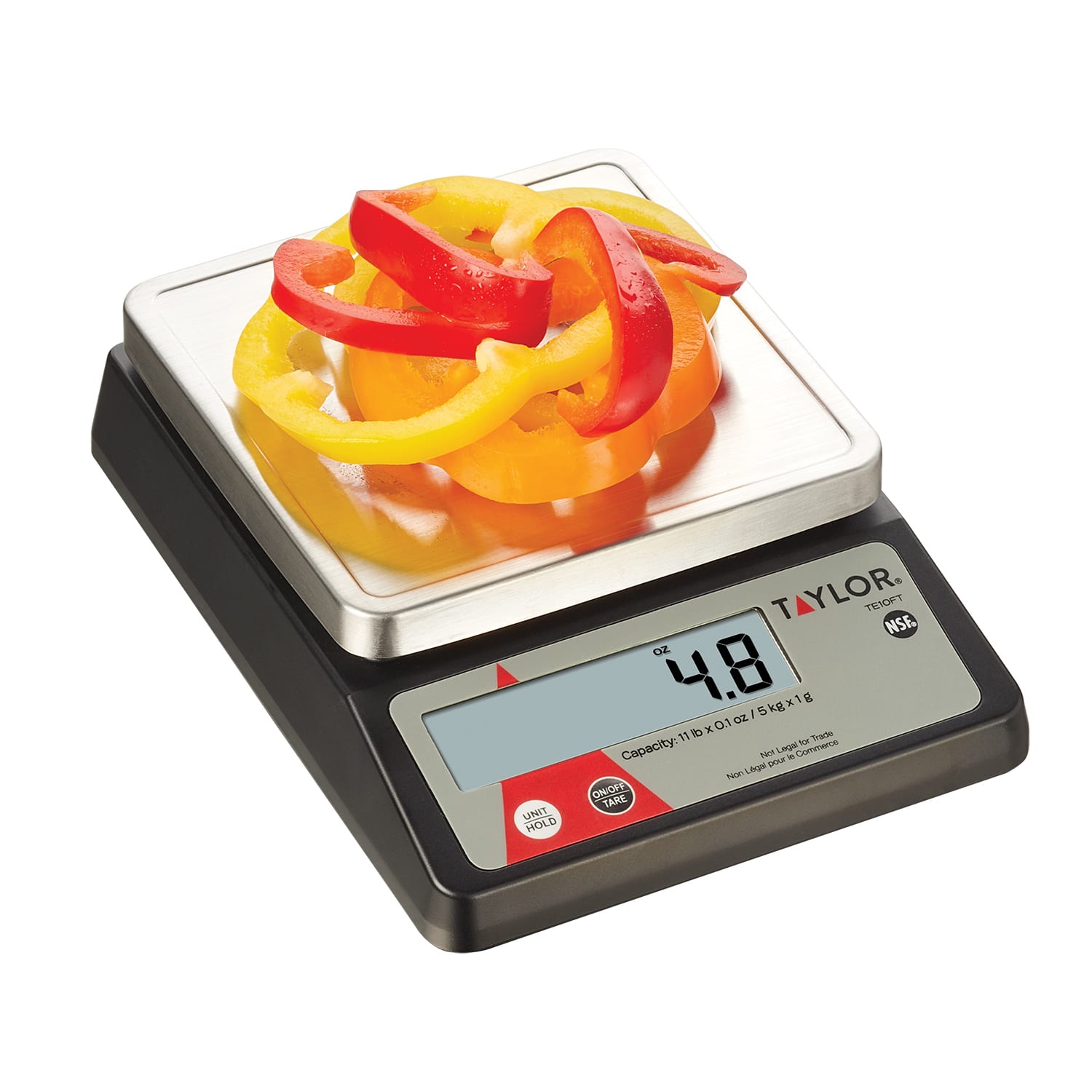 TE10FT Compact Digital 11 Lb. Portion Control Scale