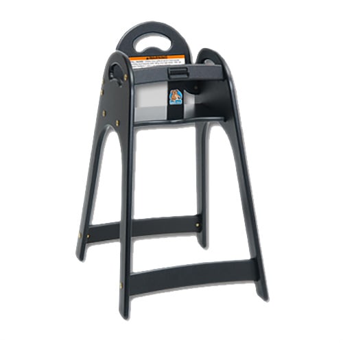 Koala Kare KB105-02 Black Designer High Chair with Rounded Top / Sides