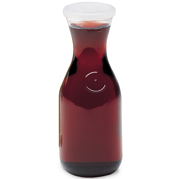 Cambro WW250135 CamView Camliter® 1/4 L Decanter with Lid - Dozen