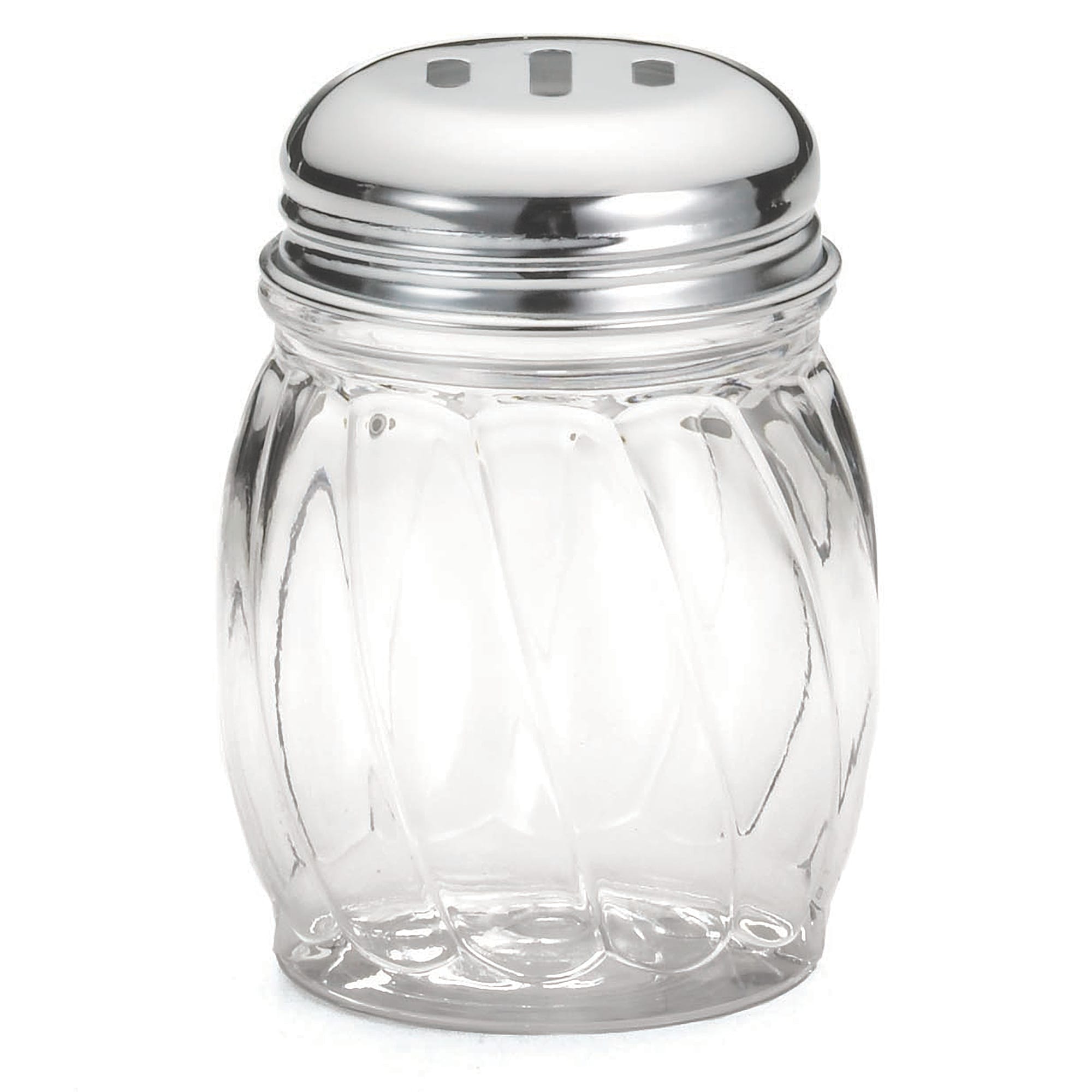 TableCraft P260SL 6 Ounce Swirl Shaker with Slotted Chrome Plated Top