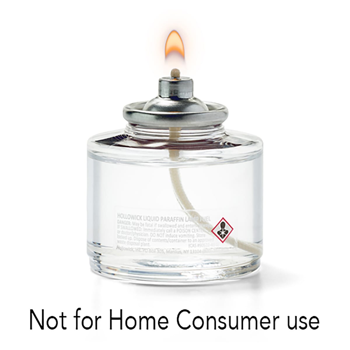 Hollowick® HD17 Clear Plastic Disposable Fuel Cell - 48 / CS