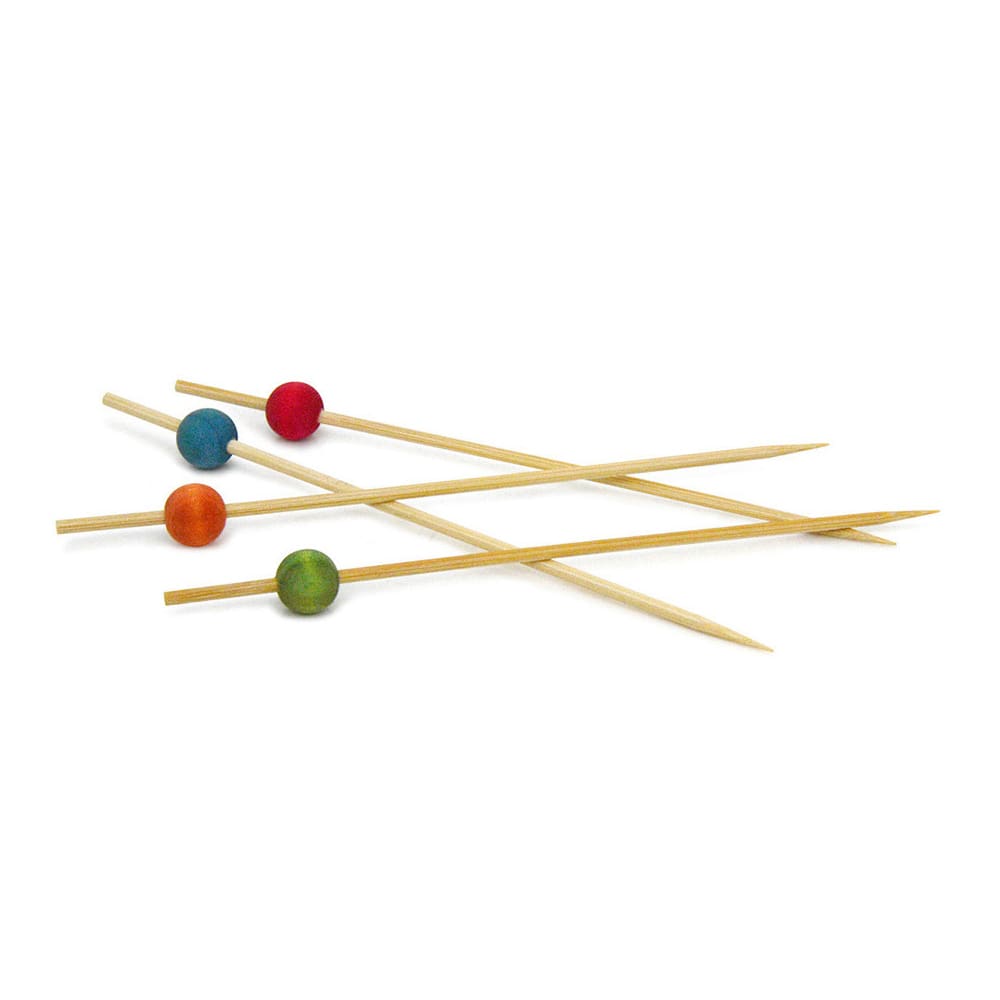 FOH® AST013MUB83 Assorted 6 Inch Ball Picks - 100 / BG