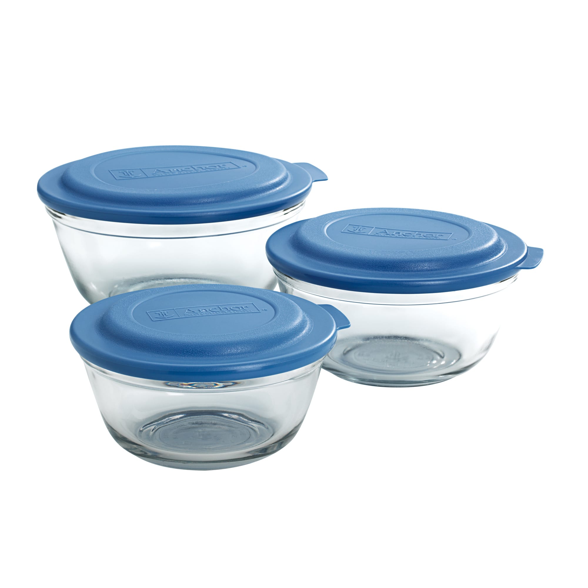 Anchor Hocking Glass 6-Piece Mixing Bowl Set