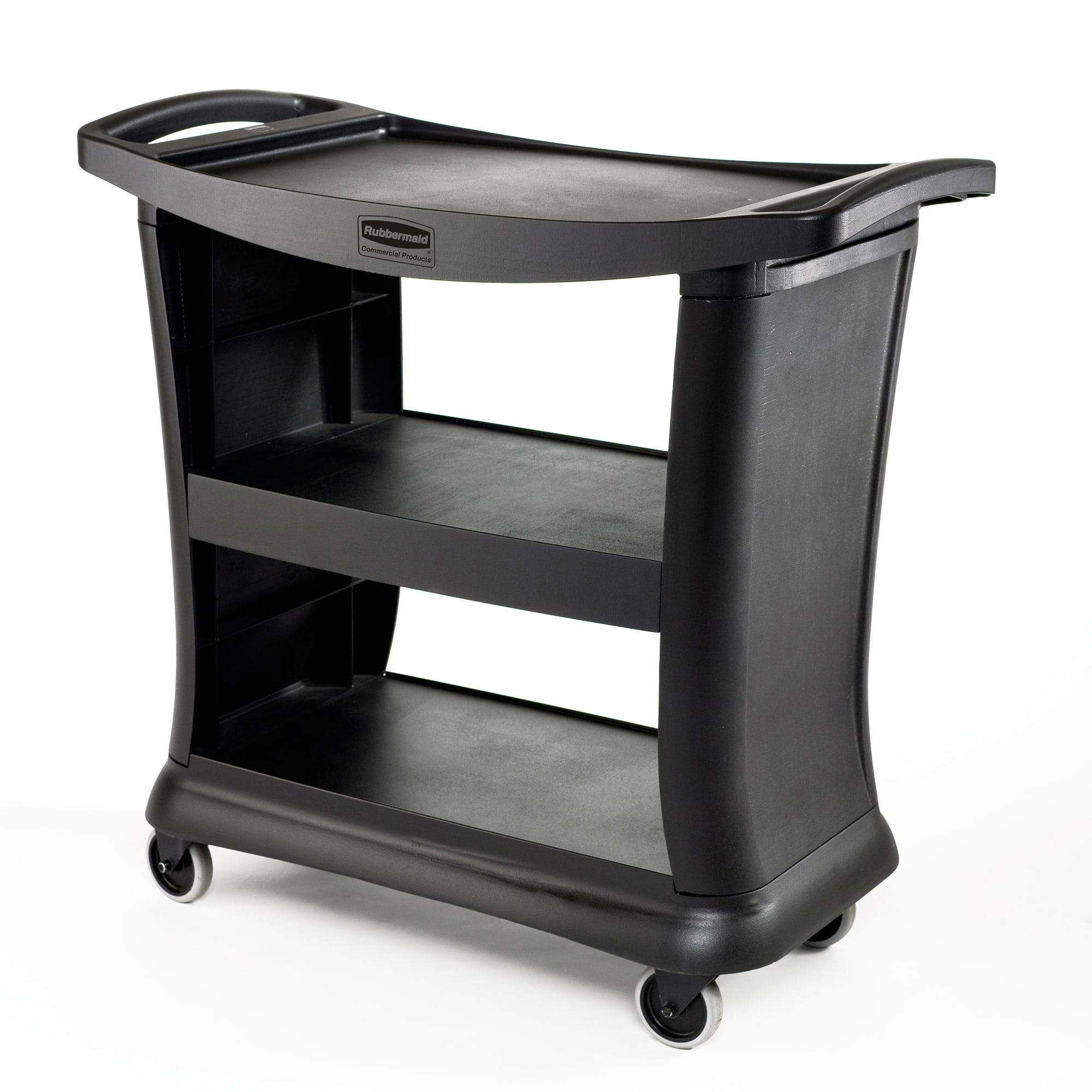 Rubbermaid® FG9T6800BLA Executive Black Service Cart