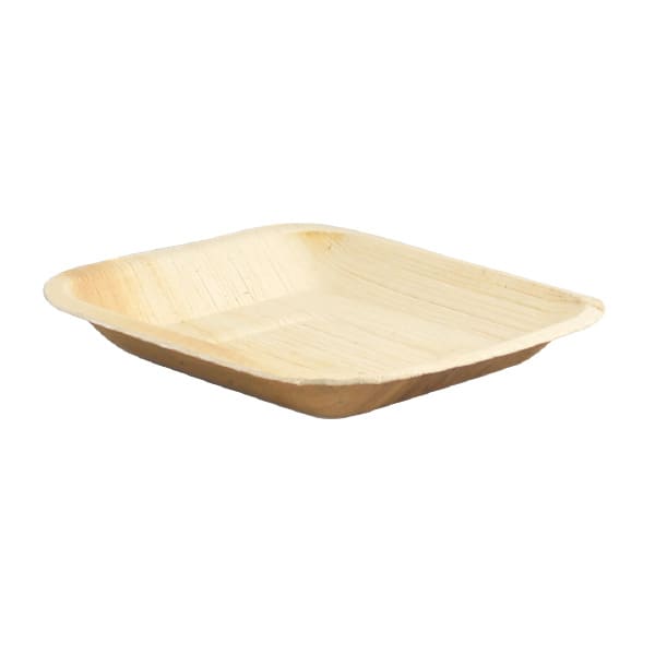 PackNWood 210BBA1717 Square 6.3 Inch Palm Leaf Plate - 100 / CS