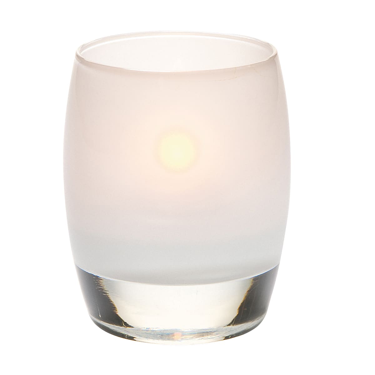 Hollowick® 6404SL Satin Linen Contour Glass Votive Lamp