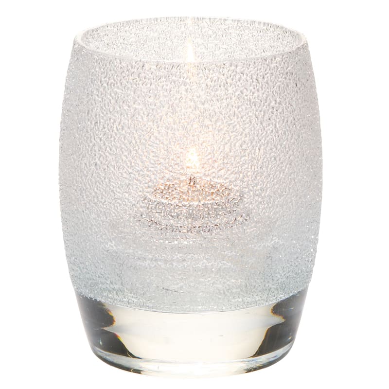 Hollowick® 6404CI Clear Ice Contour Glass Votive Lamp