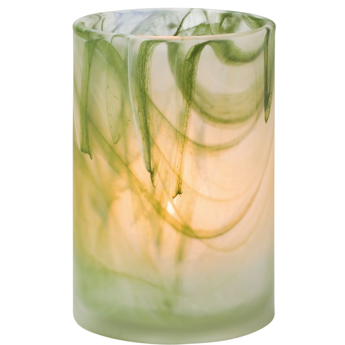 Hollowick® 44017GR Green Wysp™ Cylinder Glass Lamp