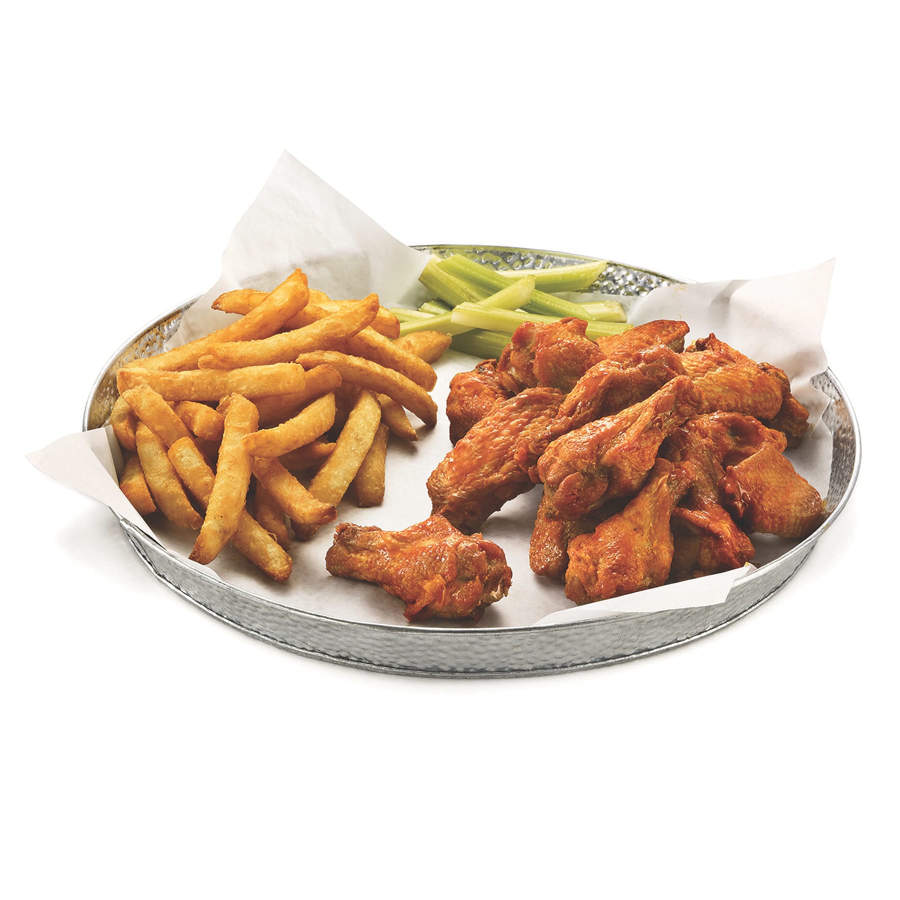 TableCraft GP12 Galvanized Collection 12 Inch Round Diner Platter