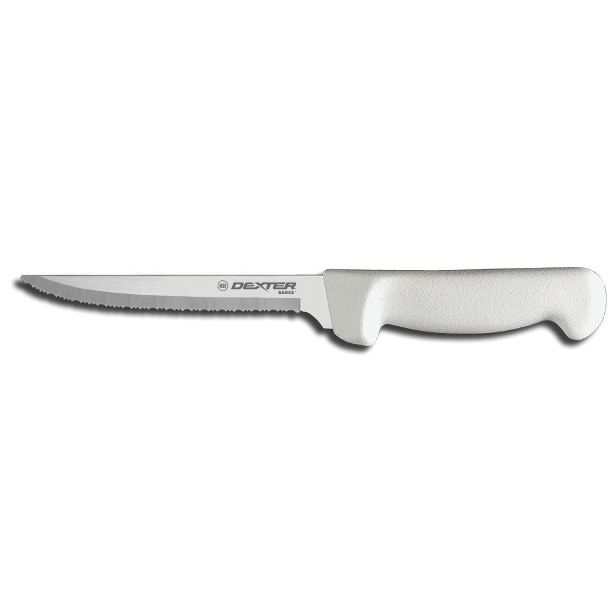 Dexter Russell P94847 Basics 6 Inch Utility Knife with White Handle