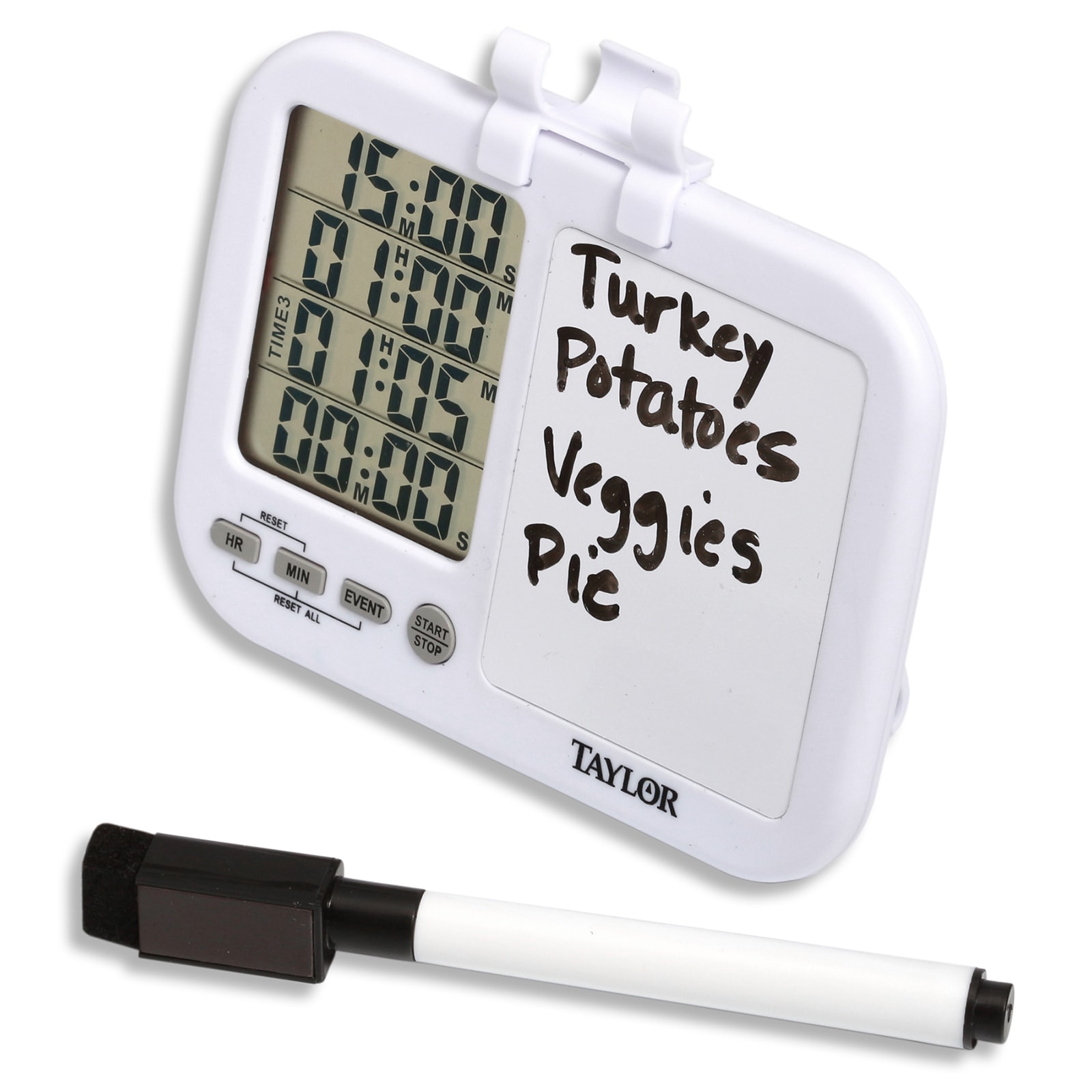 Taylor® 5849 Plan & Prep Four Event Timer with Whiteboard