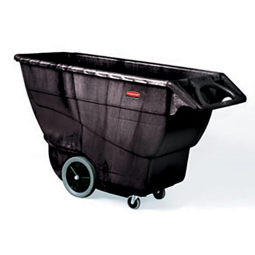 Rubbermaid FG9T1600BLA Black Structural Foam 1 Cu. Yard Tilt Truck