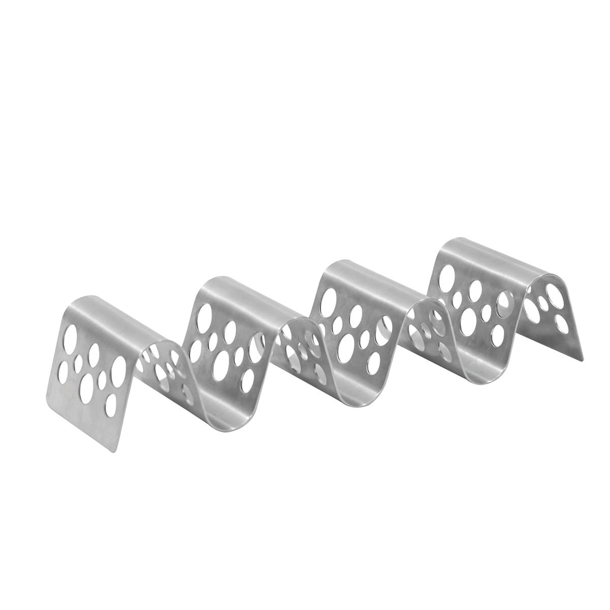 TableCraft® TRSP34 S/S Stamped Circles 3 - 4 Taco Holder