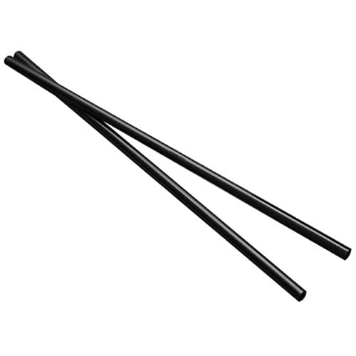 Darling Food Service Black 7.75 Paper Straw