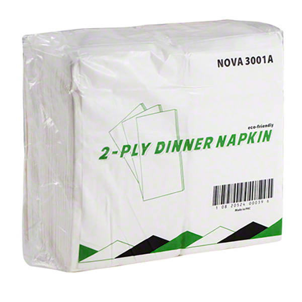 R.J.Schinner White 2-Ply Dinner Napkin