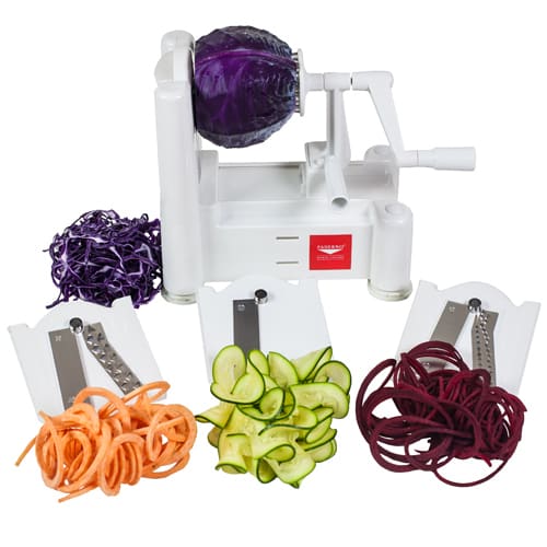 Paderno World Cuisine A4982799 Nextgen 3-Blade Spiralizer
