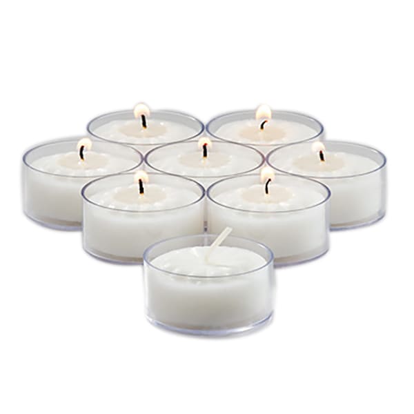 Hollowick TL5WPL-500 5 Hour Tealight Candle with Clear Base - 500 / CS