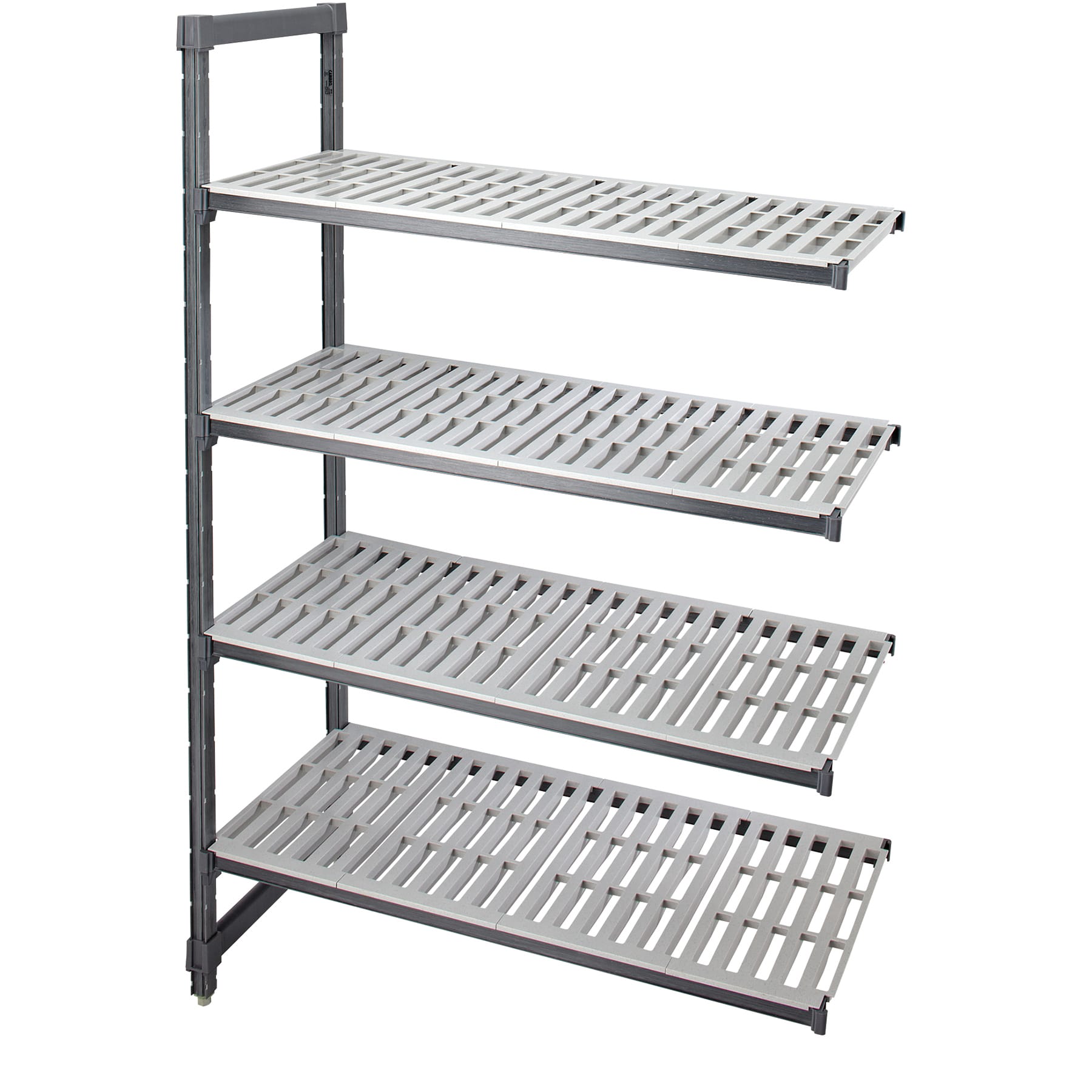 Cambro EA214872V4580 Graphite 4-Shelf 21 x 48 x 72 Shelving Unit