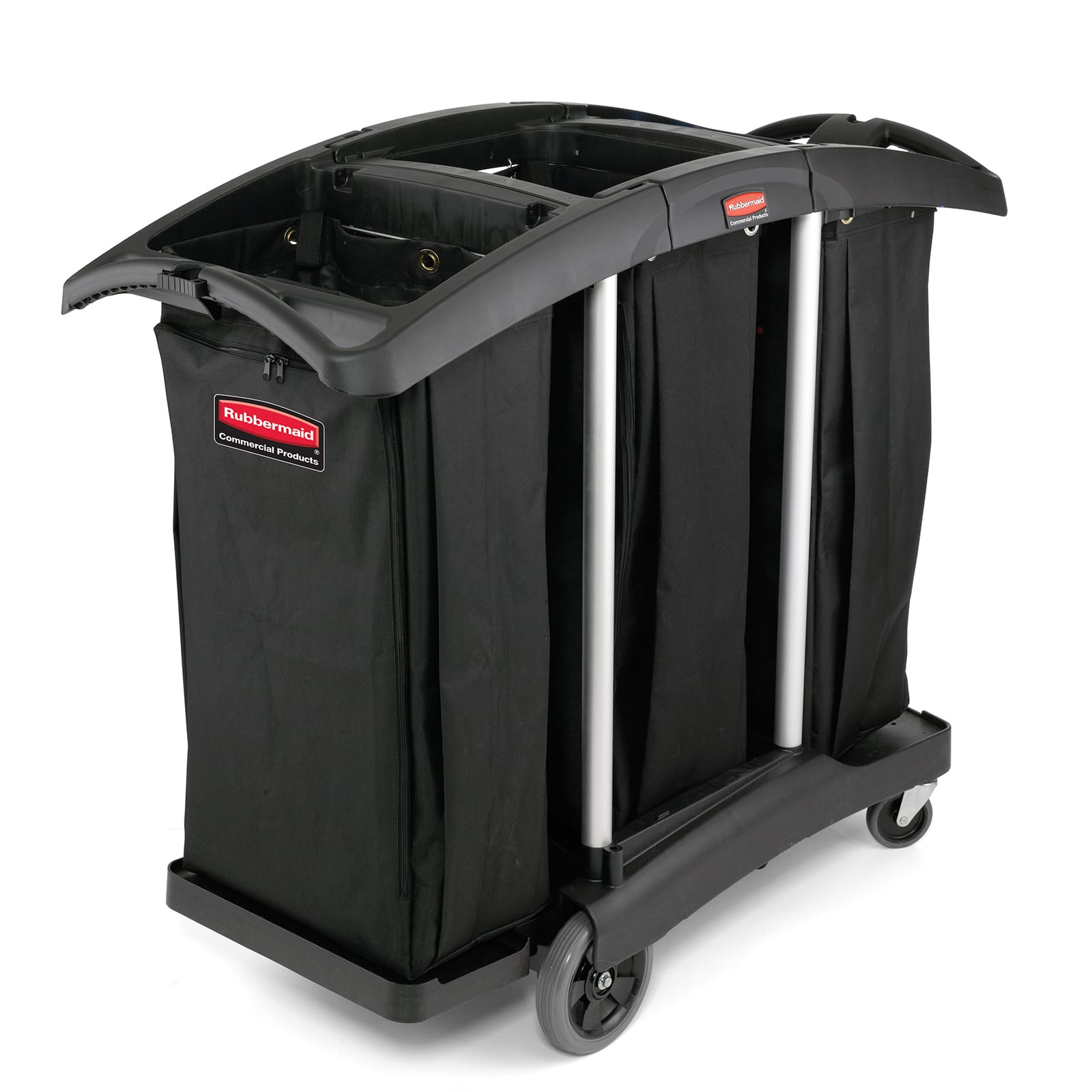 Rubbermaid® FG9T9200BLA 52 Triple Capacity Cleaning Cart