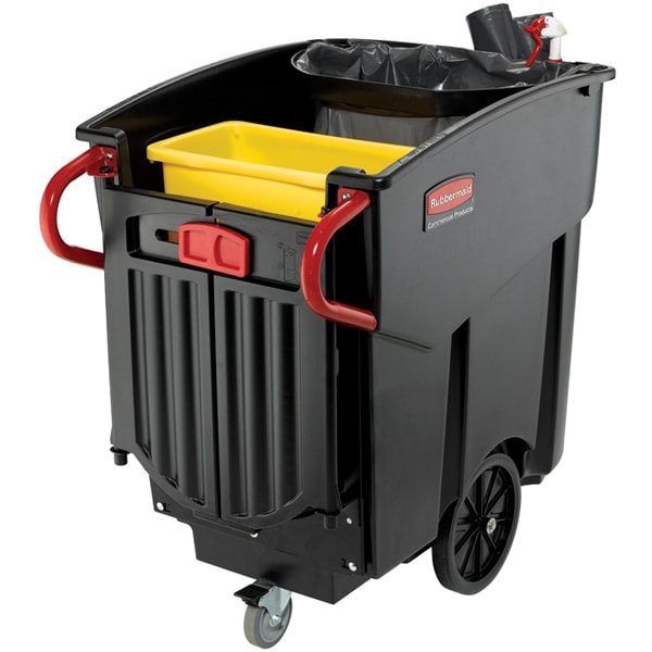 Rubbermaid FG9W7300BLA Mega BRUTE 120 Gallon Mobile Waste Collector