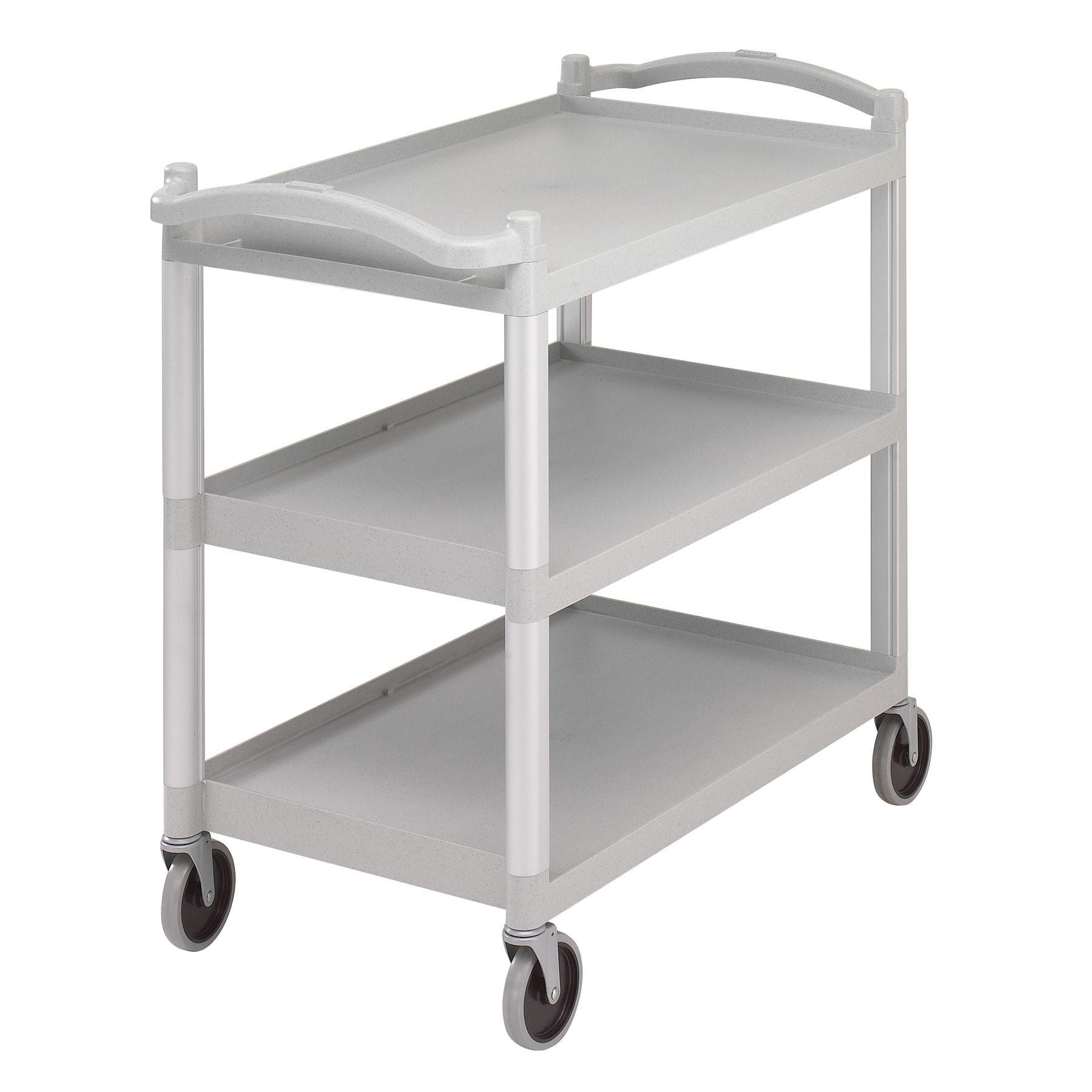Cambro BC340KD480 Speckled Gray 3 Shelf Knockdown Utility Cart