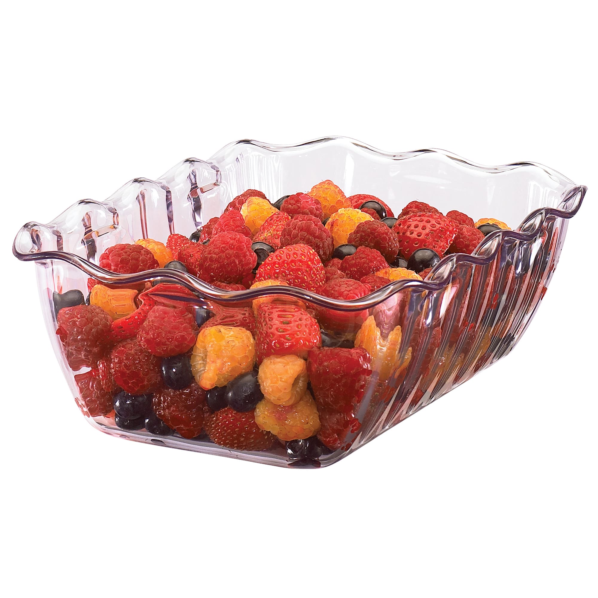 Cambro® DC5152 Clear ABS 2.2 Qt. Rectangular Deli Crock - 4 / C