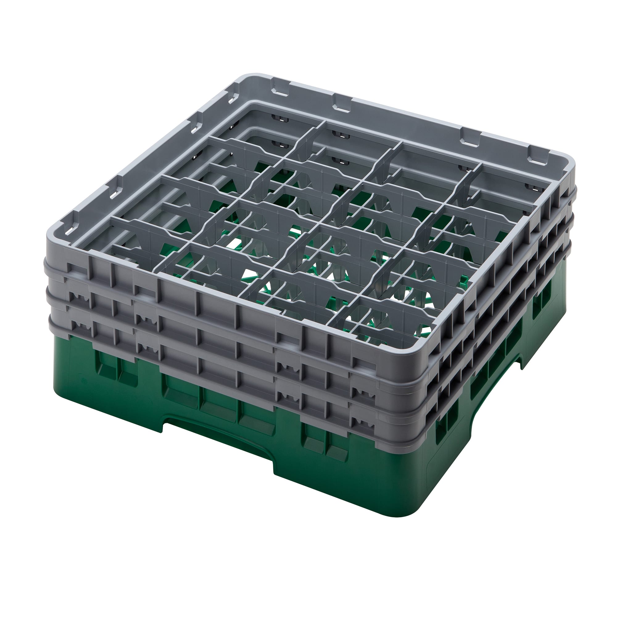 Cambro® 16S638119 Camrack® Green 16 Compartment Glass Rack