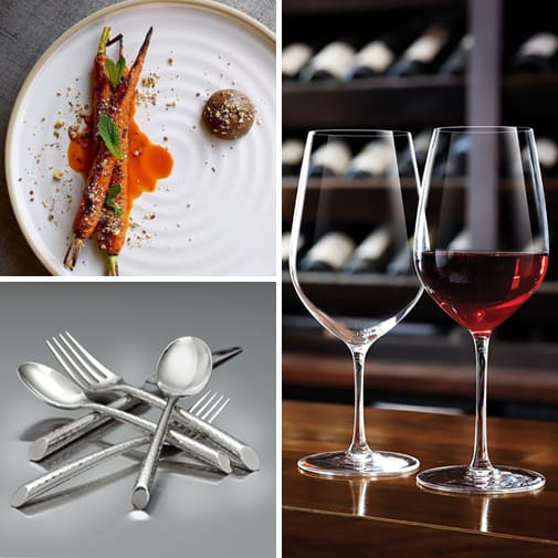 Shop Chef & Sommelier Collections: Glassware, Flatware, and China