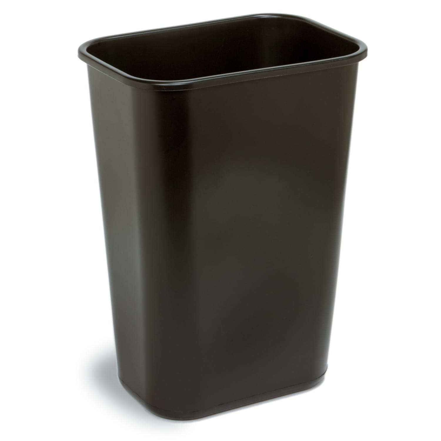 Continental 4114BN Brown Plastic Rectangular 41 qt Wastebasket ...