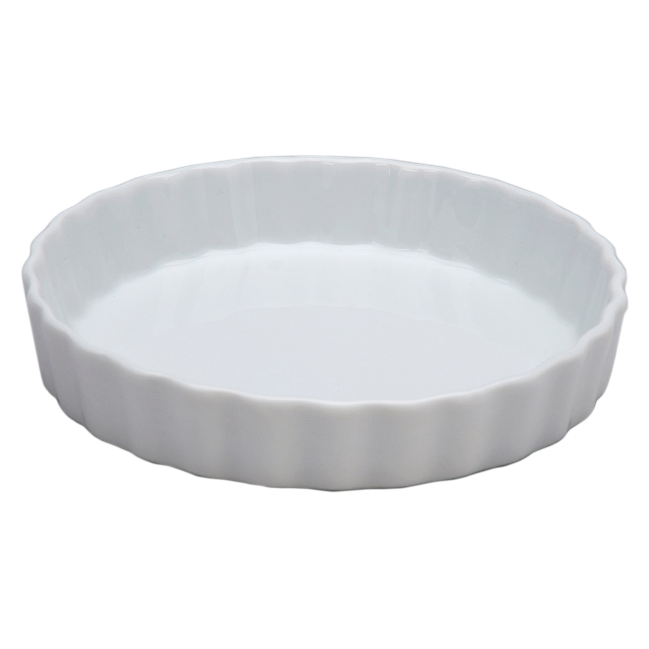 Vertex® Market Buffet Collection White 16 Oz Fluted Quiche Dish