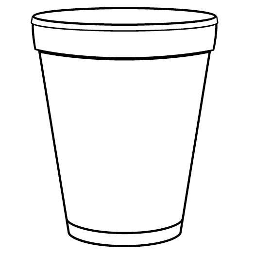 Wincup H10S HandiKup® Space Saver 10 Oz Styrofoam Cup 1000 / CS Wasserstrom