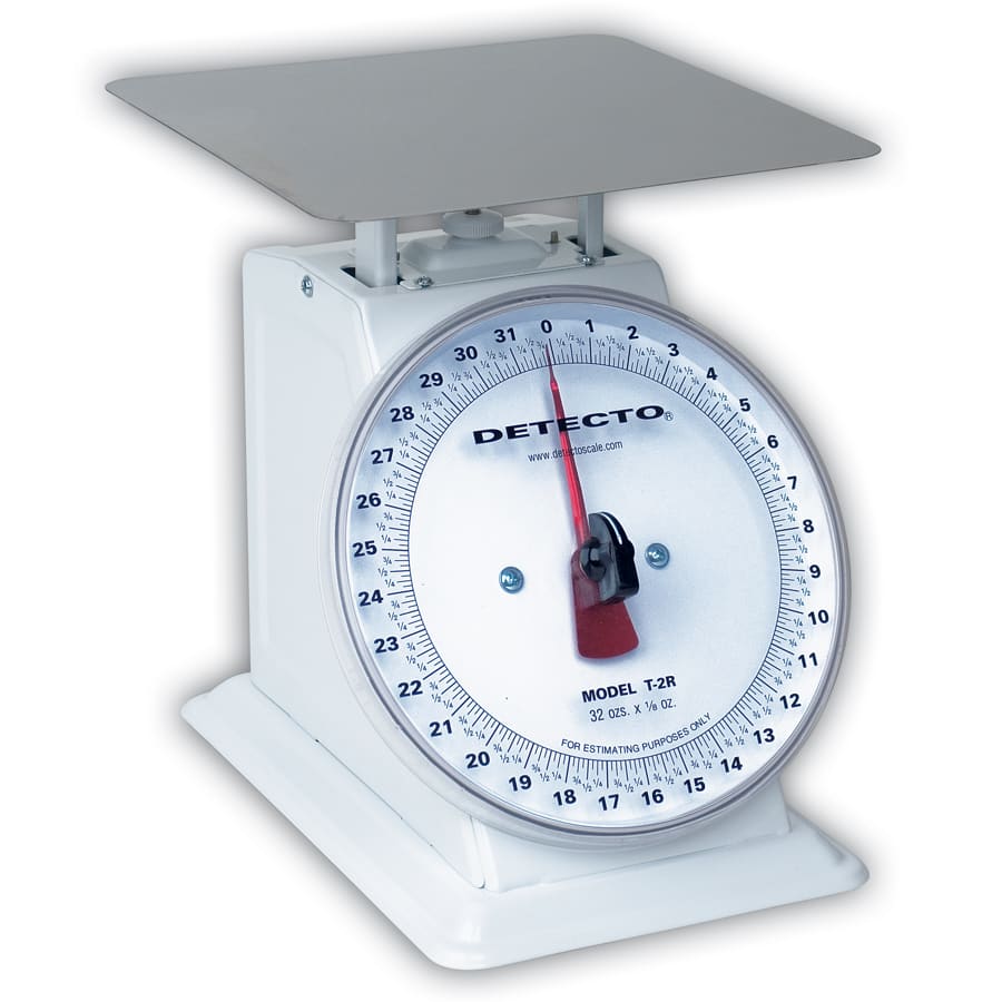Detecto T2R Top Loading 32 Oz Rotating Dial Scale Wasserstrom