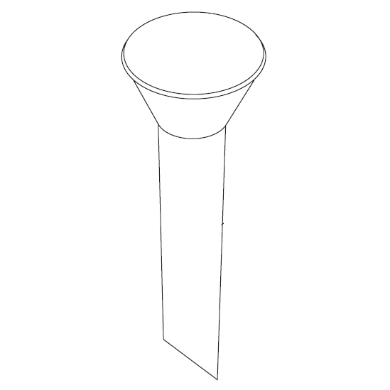 Globe Food XST12 1/2" Stuffing Tube for XMCASS Meat Grinder Wasserstrom