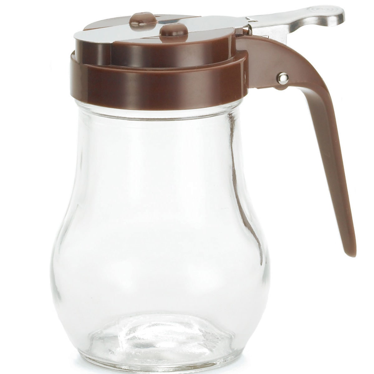 TableCraft 406B Glass 6 Ounce Dispenser with Brown Top Dozen