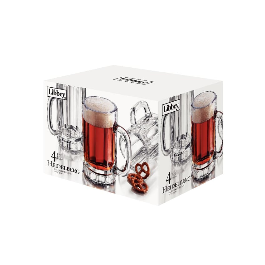 Libbey 89587 Heidelberg 16 Oz. Glass Mug 16 / CS Wasserstrom