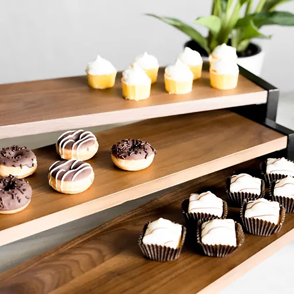 Bon Chef 2963-BW Black S/S / Walnut 12