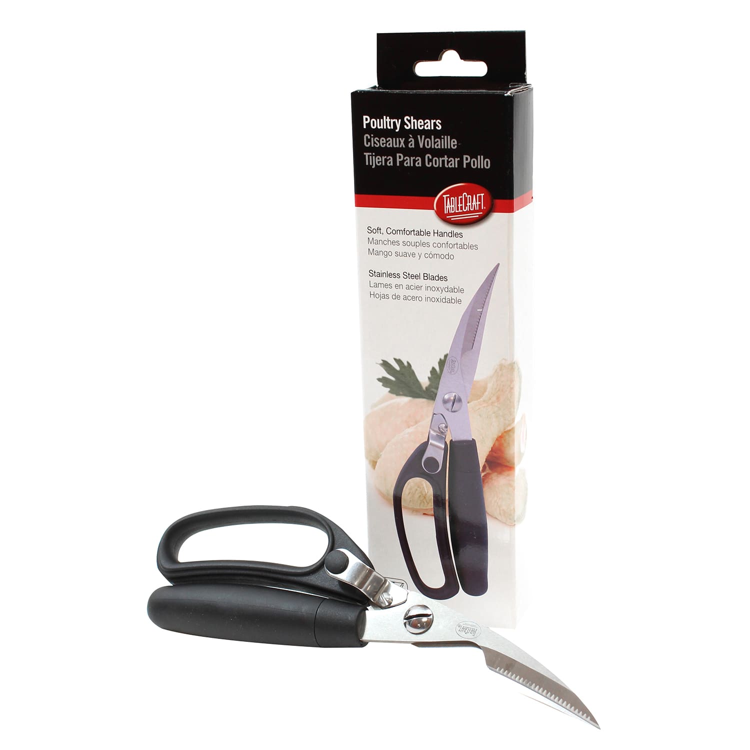 Poultry Shears Stainless Steel With Plastic Handles