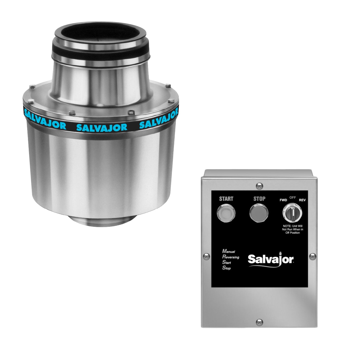Salvajor 100CA12MRSS 1HP Disposer with Manual Reverse Wasserstrom
