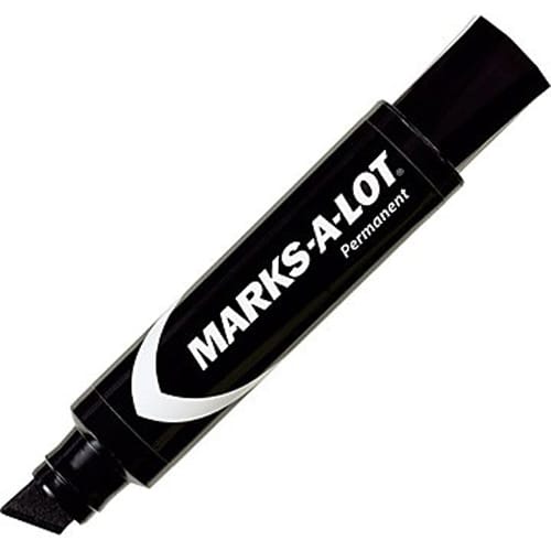Staples® Advantage 449534 MarksALot Jumbo Permanent Black Marker